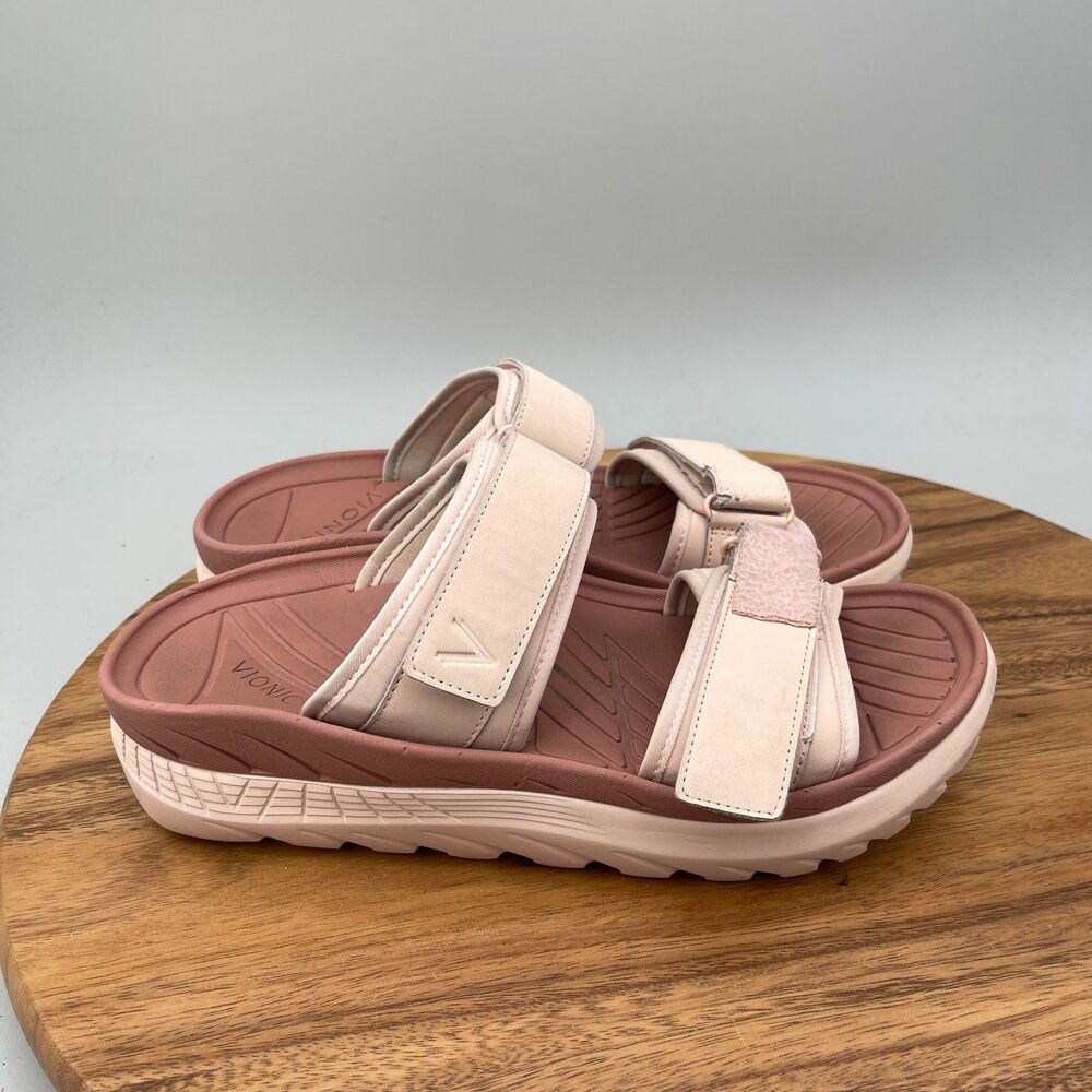 Vionic Renewal Sandals Womens Size 10 Rose Recovery Slides Casual Walking